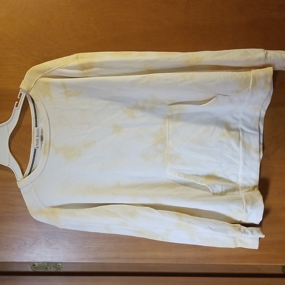 Knox Rose Cream and White Tie-Dye Sweater